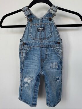 Oshkosh Denim Overalls Size 6 Months‎